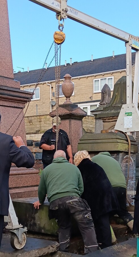 First layer of monument is replaced